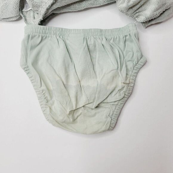 Baby Girls Floral Dress Just One You made by Carters Sage Green 3M NEW - Picture 5 of 5